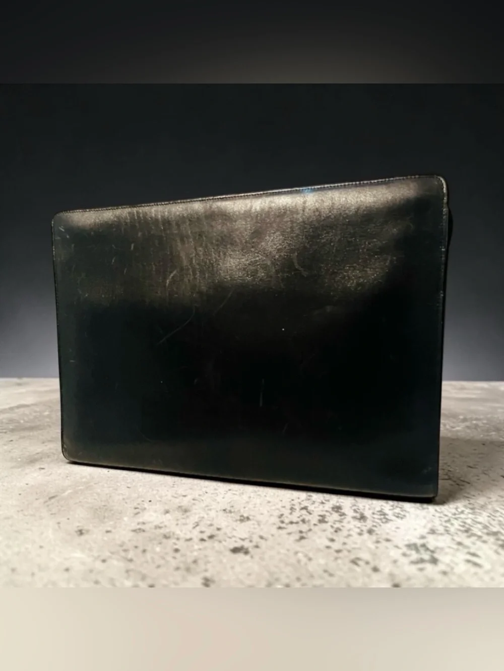 Bally Black Leather Document Holder/Organizer